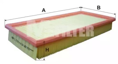 Воздушный фильтр MFILTER K 434